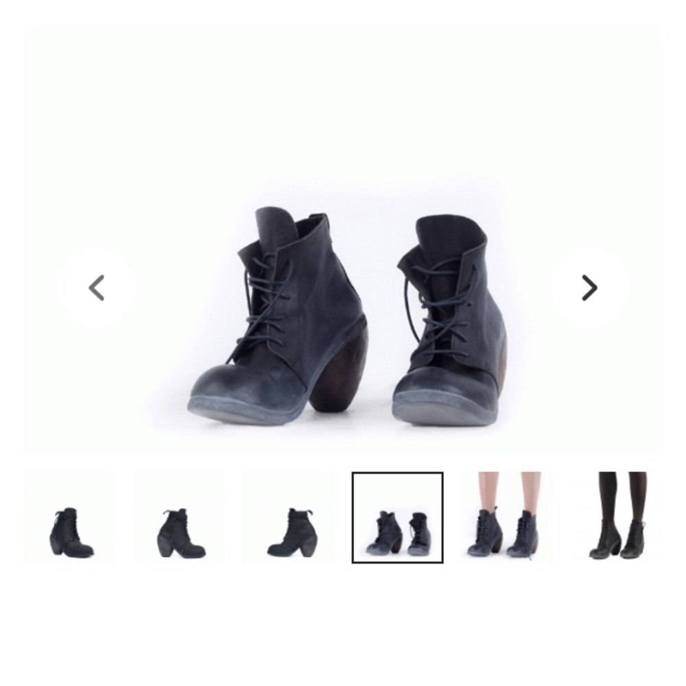 Very rare one of a kind nutsa modbadze lace up boots Sisters of the black moon